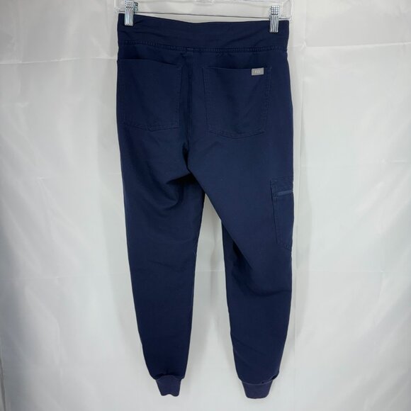 Figs Women XXSP Scrub Set Catarina Top Zamora Pant Navy Blue Drawstring Nurse - Picture 6 of 16